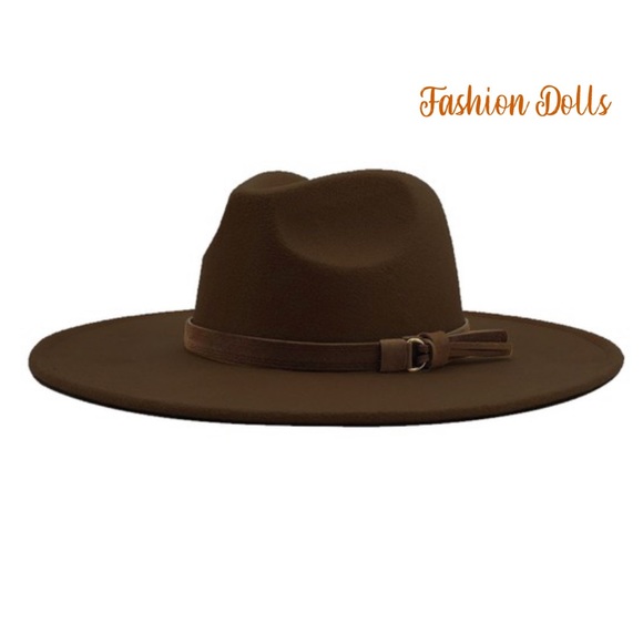 Dandy Life Pinched Wide Brim Hat New-Dark Grey - Picture 6 of 11